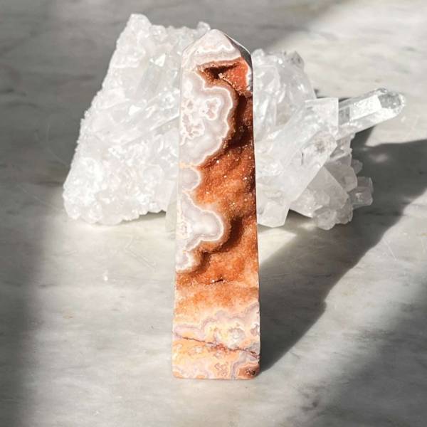 Crazy lace agate obelisk - Image 5