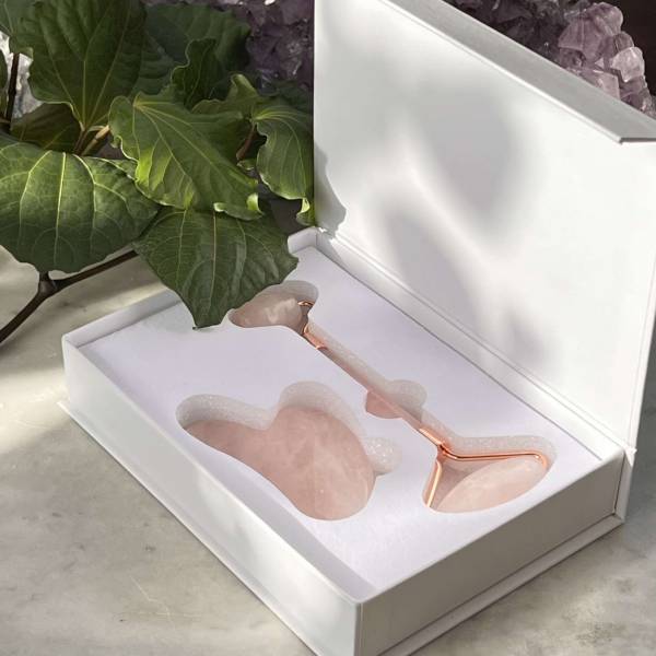 Rose quartz facial massage set - Image 2