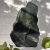 Jade freeform, polished, dark green, attractive natural shape