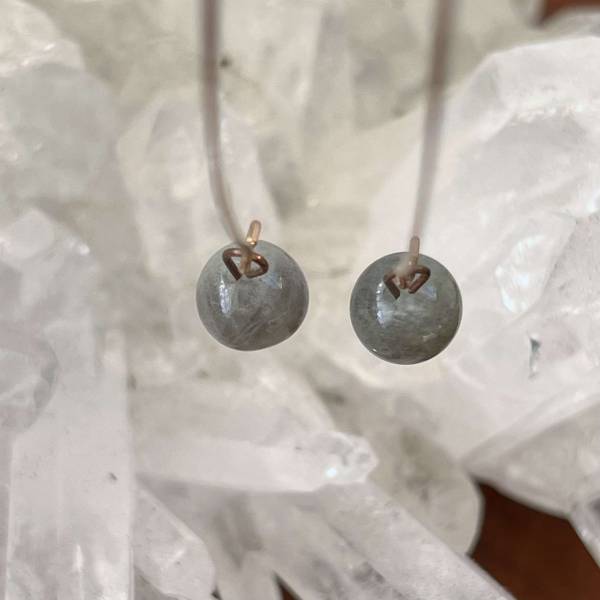Labradorite earrings - Image 3
