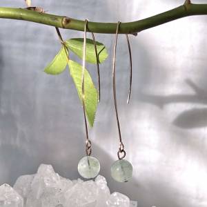 Prehnite earrings