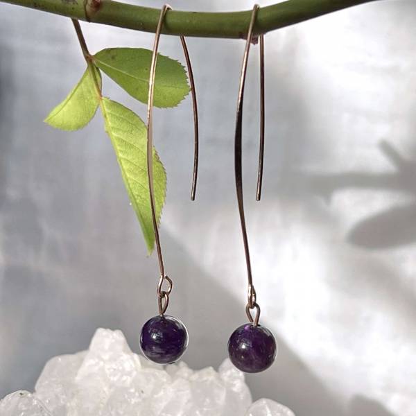amethyst earrings