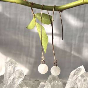 Moonstone earrings