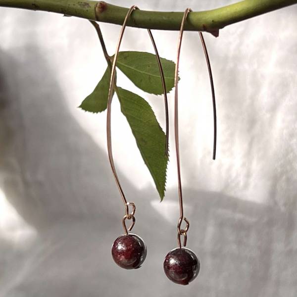 Garnet earrings