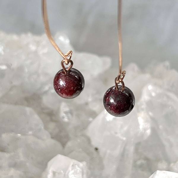 Garnet earrings - Image 3