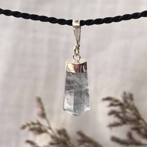 Blue fluorite pendant