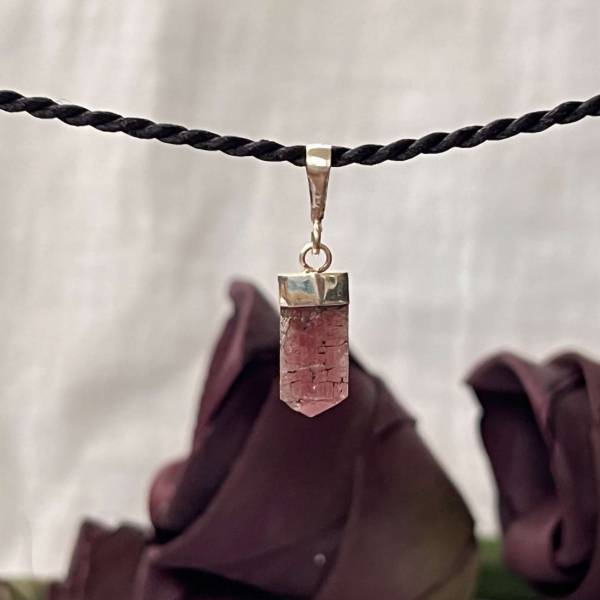 Watermelon tourmaline pendant