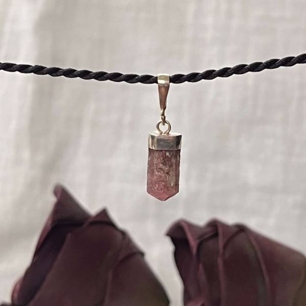Watermelon tourmaline pendant - Image 2