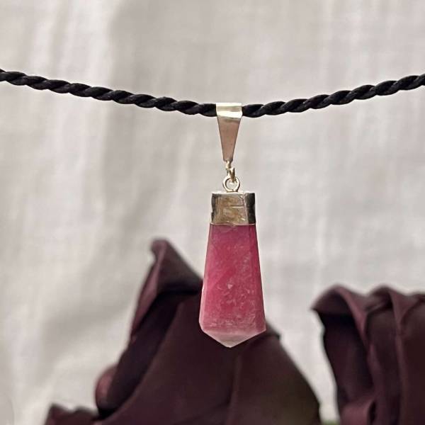 Pink tourmaline pendant