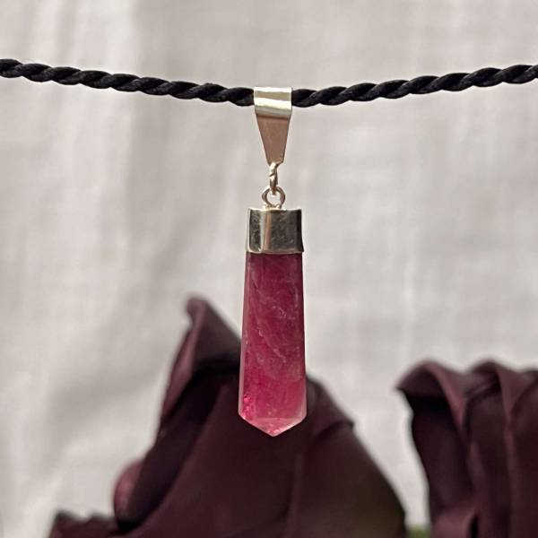 Pink tourmaline pendant