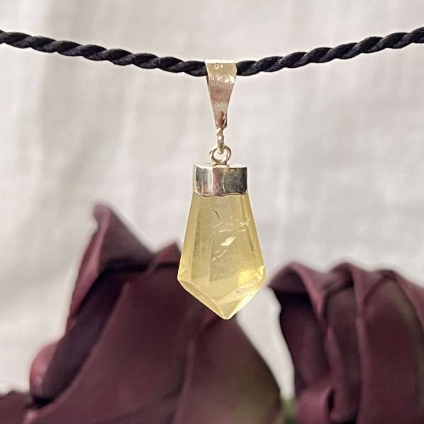 Lemon quartz pendant - Image 2