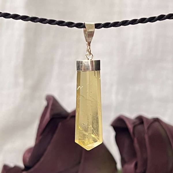 Lemon quartz pendant - Image 2
