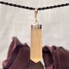 Honey calcite pendant