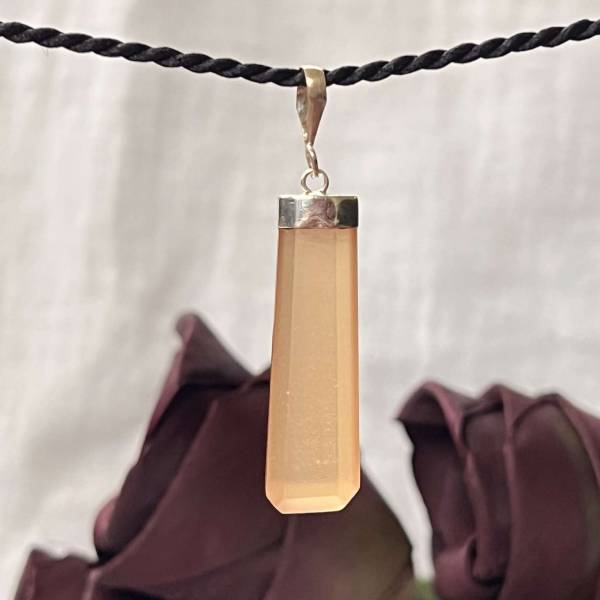 Honey calcite pendant