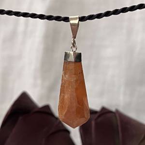 Spessartine garnet pendant