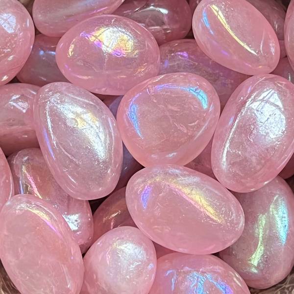 Angel aura rose quartz