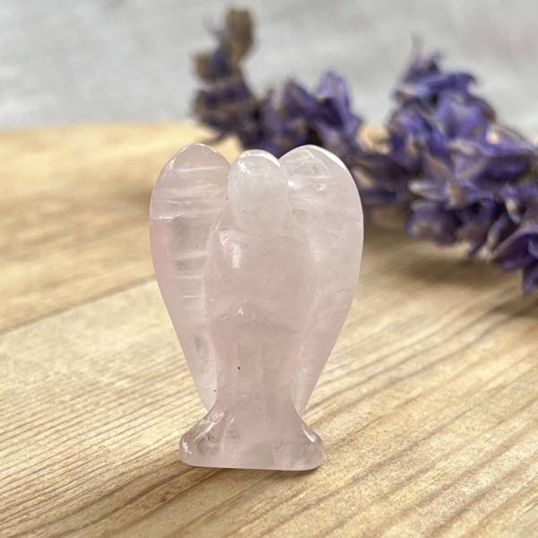 Rose quartz angel