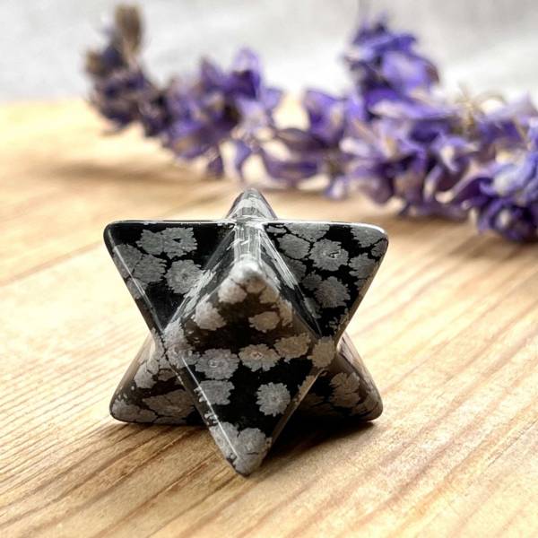 Snowflake obsidian merkaba - Image 4