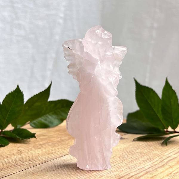 Rose quartz angel