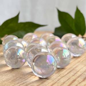 angel aura quartz spheres