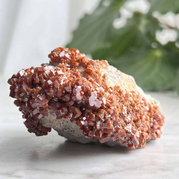 Vanadinite on gypsum - Image 6