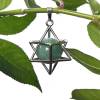 Aventurine merkaba pendant