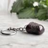 red garnet tumblestone keyring