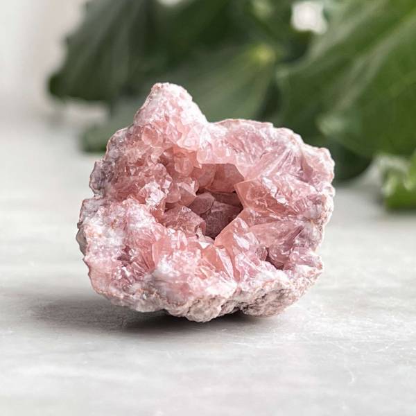 Pink amethyst cluster