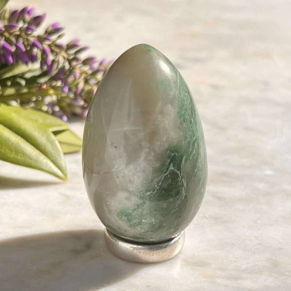 Moss agate egg - Image 4