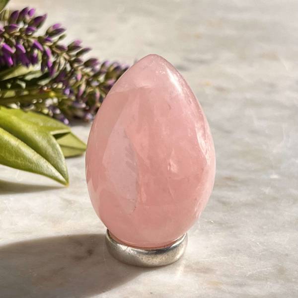 Rose quartz egg - Image 2