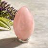 Rose quartz egg