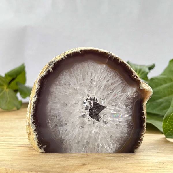 Agate half geode