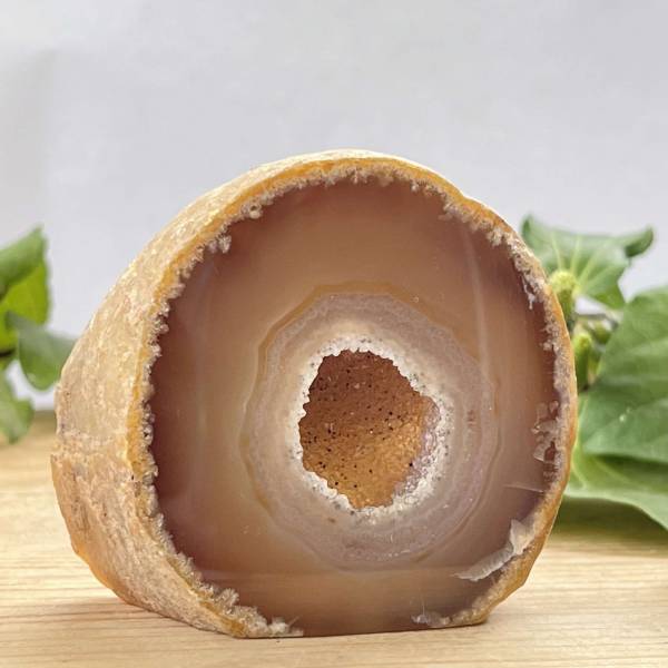 Agate half geode