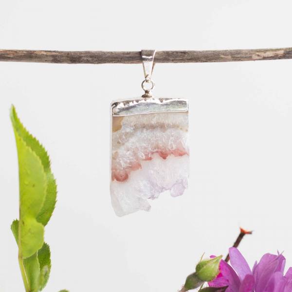 Amethyst agate pendant