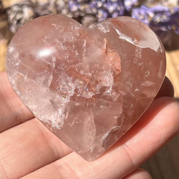 Strawberry quartz heart - Image 2