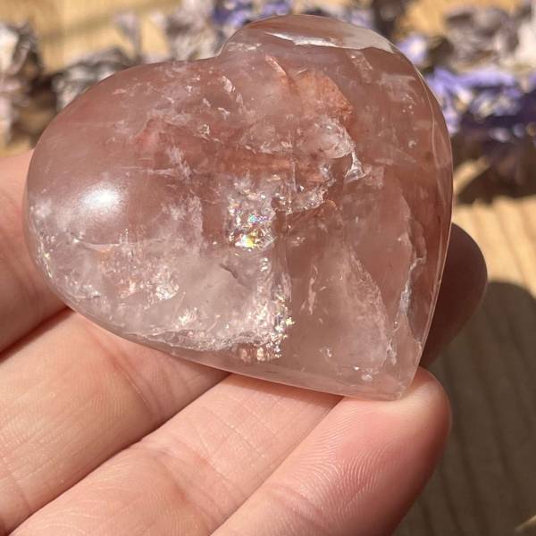 Strawberry quartz heart - Image 5