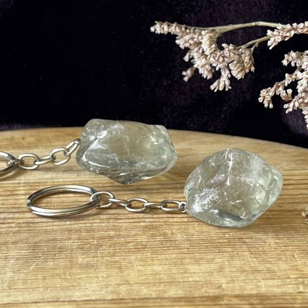 Prasiolite keyring