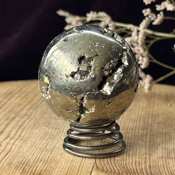 Iron pyrite sphere - Image 3