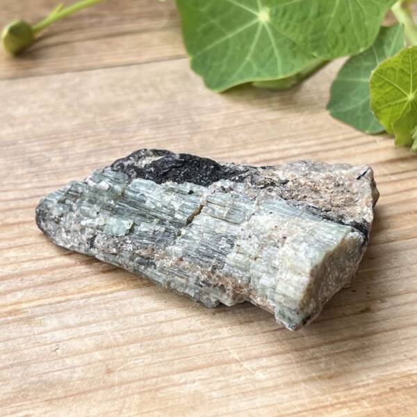 Emerald with tourmaline