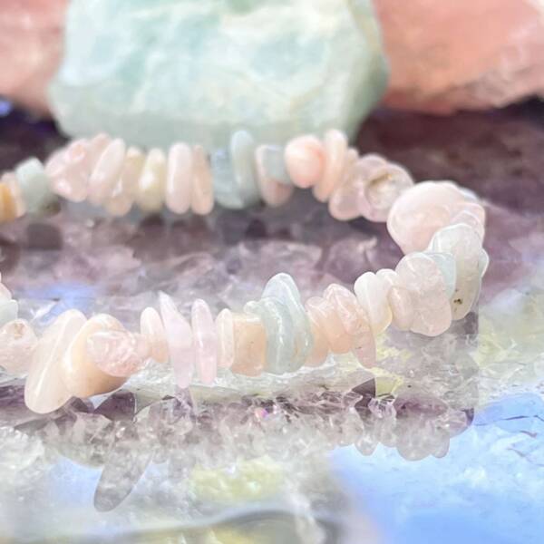 Morganite and aquamarine bracelet - Image 2
