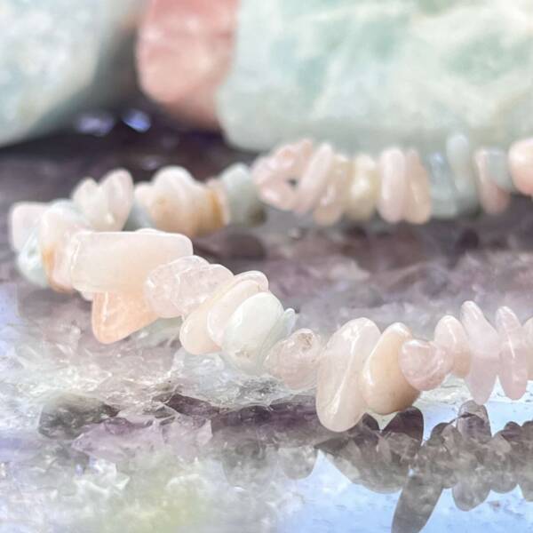 Morganite and aquamarine bracelet - Image 4