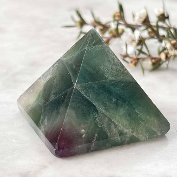 Fluorite pyramid
