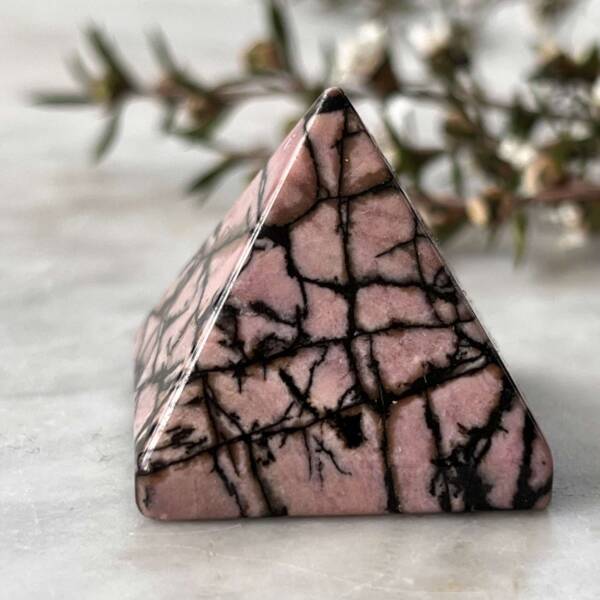 Rhodonite pyramid