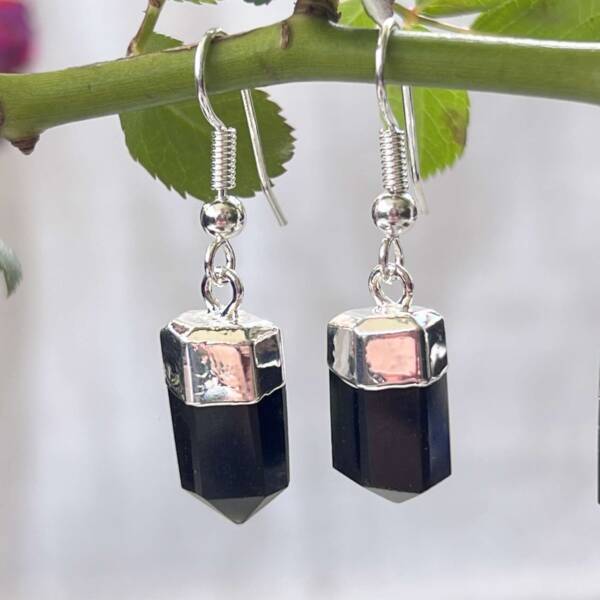 Obsidian earrings - Image 2
