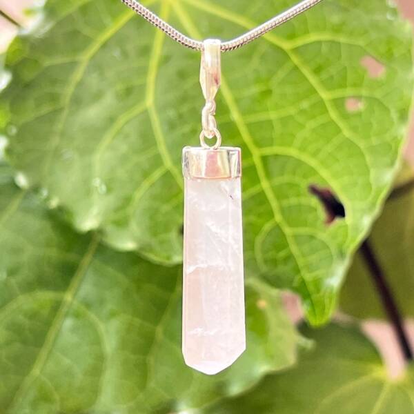 Rose quartz pendant