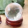 crystal ball clear quartz sphere