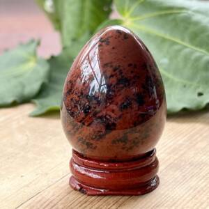 mahogany obsidian egg
