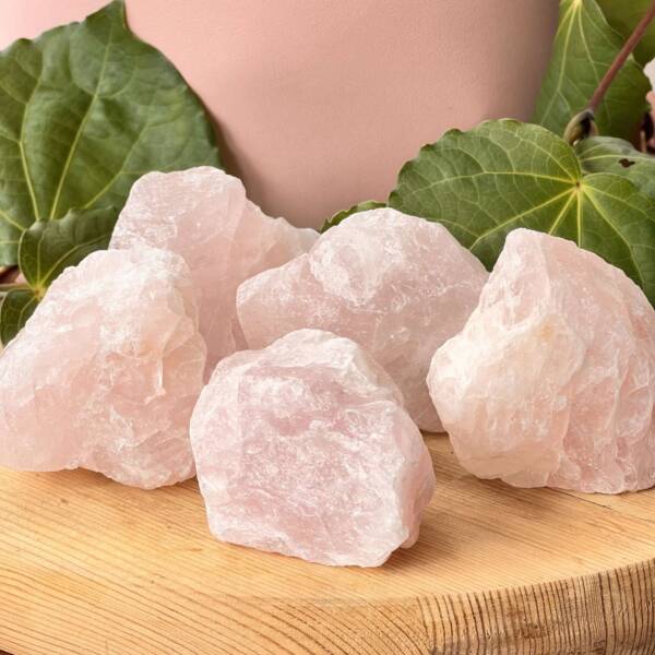 natural rose quartz fist sized chunks