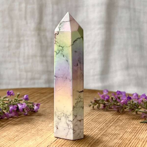 Angel aura howlite tower - Image 3