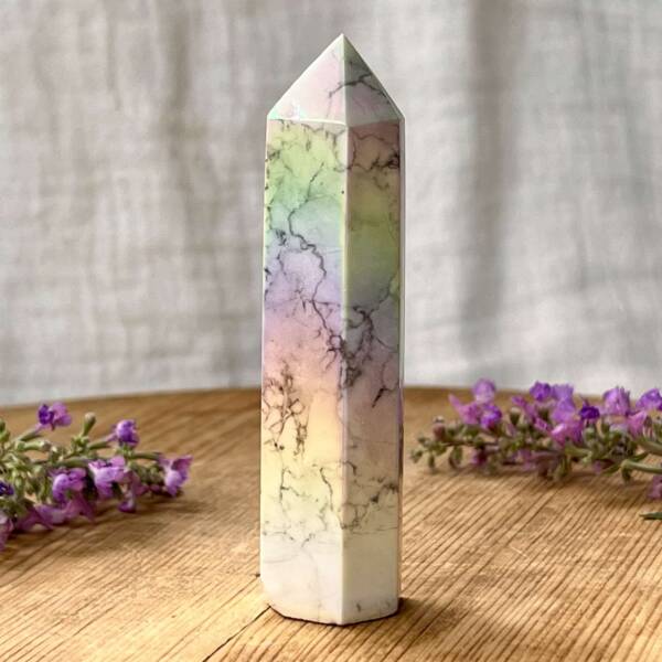 Angel aura howlite tower - Image 4